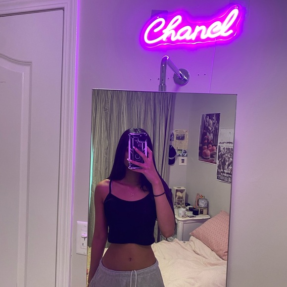 Shein Black Tank  Top - Picture 3 of 3